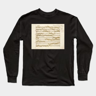 Mozart | Amadeus Mozart original manuscript score Long Sleeve T-Shirt